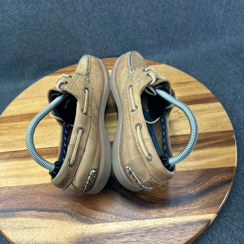 Timberland Boat Shoes Men's 7.5M Light Brown Genuine Leather Upper 71030 3444